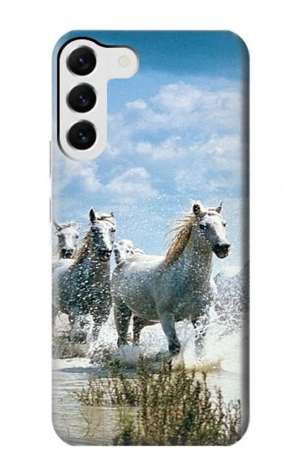 S0250 White Horse Case For Samsung Galaxy S23 Plus