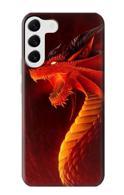 S0526 Red Dragon Case For Samsung Galaxy S23 Plus