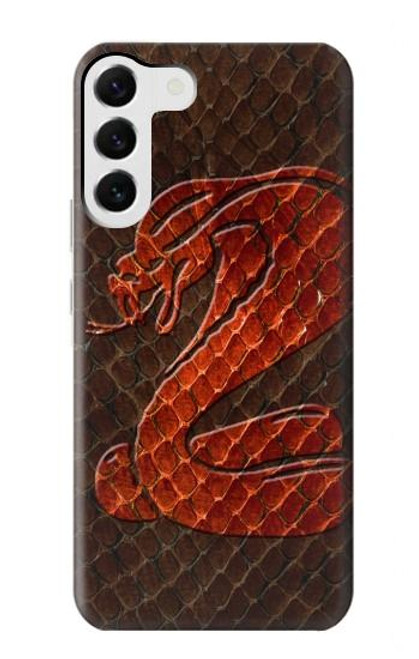 S0663 Cobra Snake Skin Case For Samsung Galaxy S23 Plus