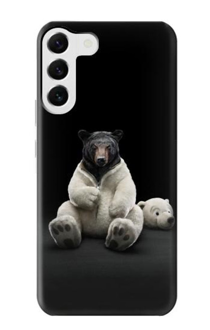 S0878 Black Bear Case For Samsung Galaxy S23 Plus