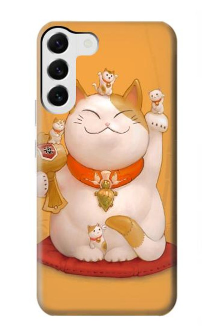 S1217 Maneki Neko Lucky Cat Case For Samsung Galaxy S23 Plus