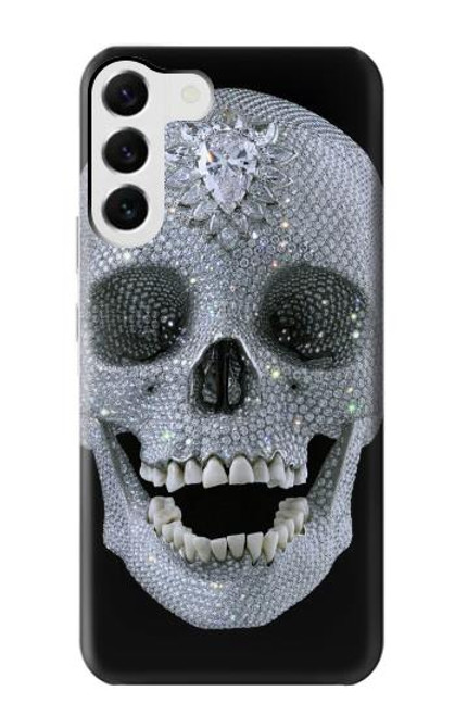 S1286 Diamond Skull Case For Samsung Galaxy S23 Plus