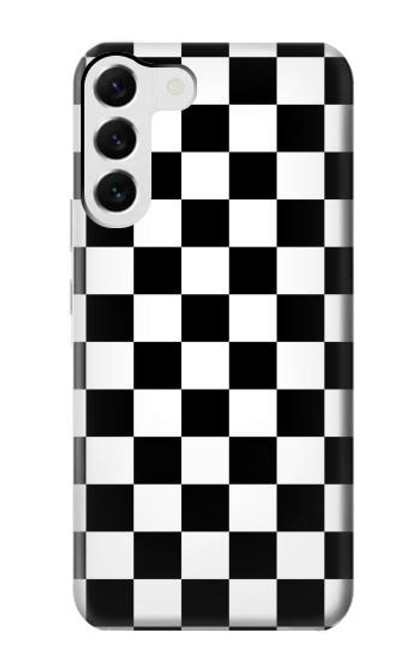 S1611 Black and White Check Chess Board Case For Samsung Galaxy S23 Plus