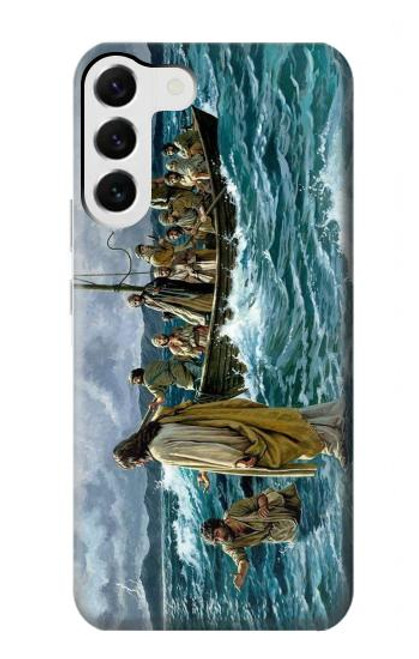 S1722 Jesus Walk on The Sea Case For Samsung Galaxy S23 Plus