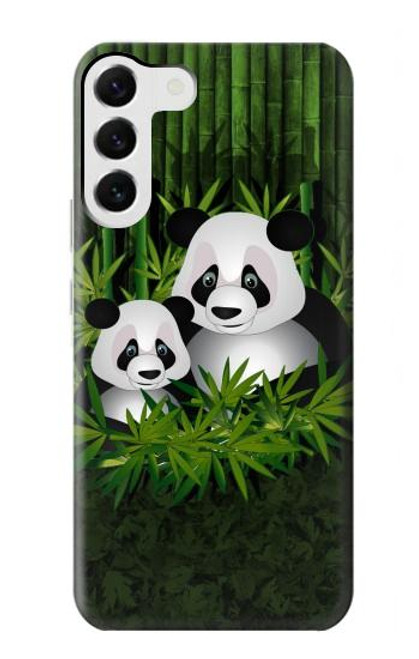 S2441 Panda Family Bamboo Forest Case For Samsung Galaxy S23 Plus