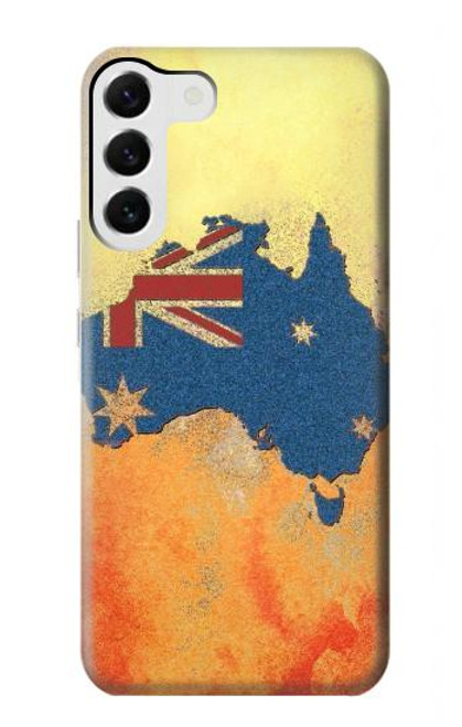 S2494 Australia Flag Map Rock Texture Case For Samsung Galaxy S23 Plus