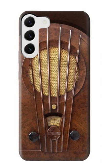 S2655 Vintage Bakelite Deco Radio Case For Samsung Galaxy S23 Plus