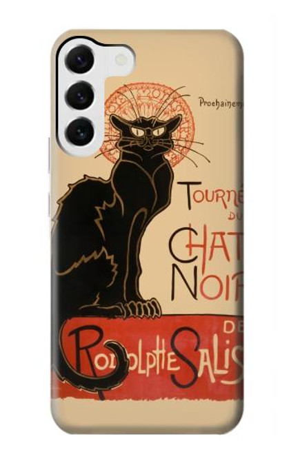 S2739 Chat Noir Black Cat Vintage Case For Samsung Galaxy S23 Plus