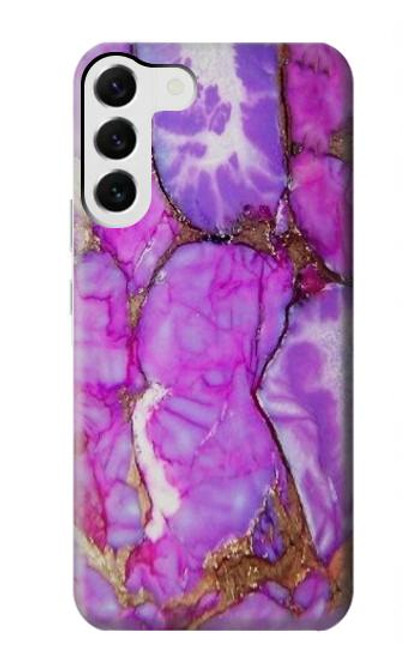 S2907 Purple Turquoise Stone Case For Samsung Galaxy S23 Plus