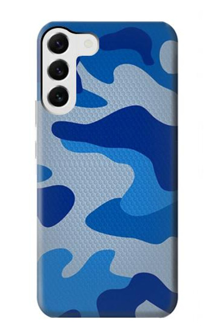 S2958 Army Blue Camo Camouflage Case For Samsung Galaxy S23 Plus