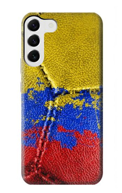 S3306 Colombia Flag Vintage Football Graphic Case For Samsung Galaxy S23 Plus