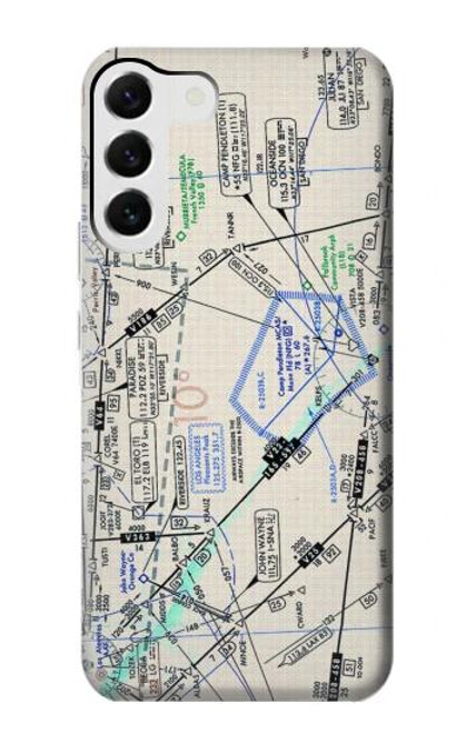 S3882 Flying Enroute Chart Case For Samsung Galaxy S23 Plus