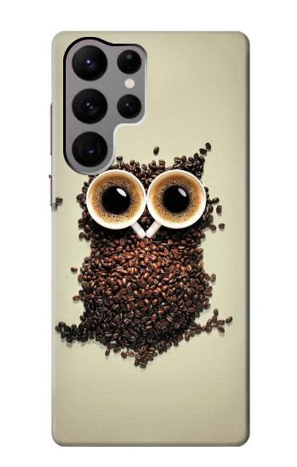 S0360 Coffee Owl Case For Samsung Galaxy S23 Ultra