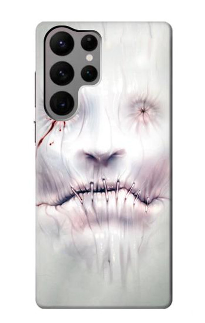S0884 Horror Face Case For Samsung Galaxy S23 Ultra