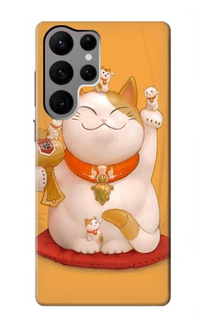 S1217 Maneki Neko Lucky Cat Case For Samsung Galaxy S23 Ultra