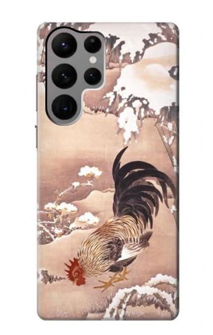 S1332 Ito Jakuchu Rooster Case For Samsung Galaxy S23 Ultra