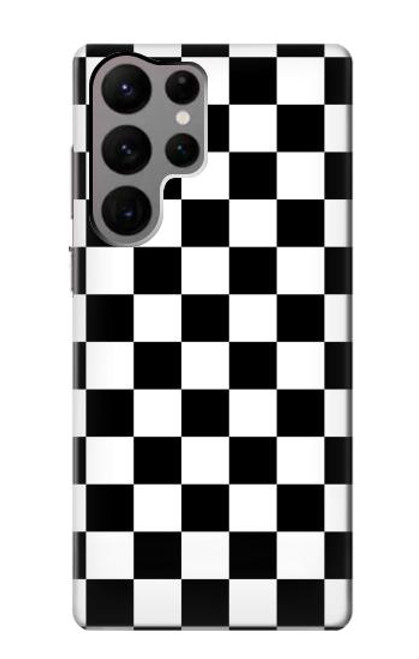 S1611 Black and White Check Chess Board Case For Samsung Galaxy S23 Ultra