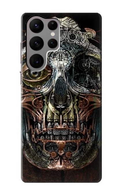 S1685 Steampunk Skull Head Case For Samsung Galaxy S23 Ultra