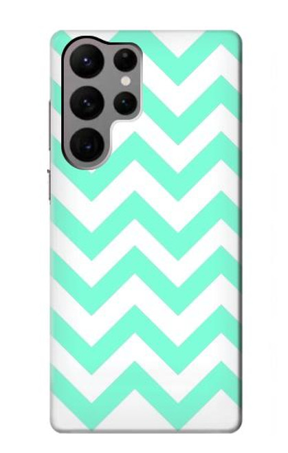 S1723 Mint Chevron Zigzag Case For Samsung Galaxy S23 Ultra