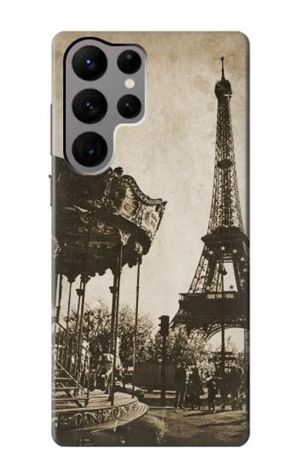 S2174 Eiffel Tower Vintage Paris Case For Samsung Galaxy S23 Ultra