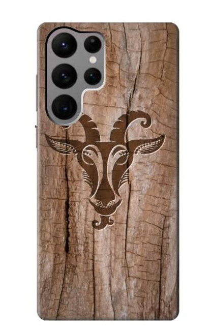 S2183 Goat Wood Graphic Printed Case For Samsung Galaxy S23 Ultra