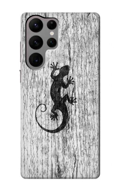 S2446 Gecko Wood Graphic Printed Case For Samsung Galaxy S23 Ultra