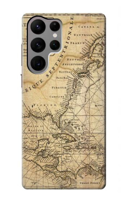 S2506 Exploration North America Map Case For Samsung Galaxy S23 Ultra