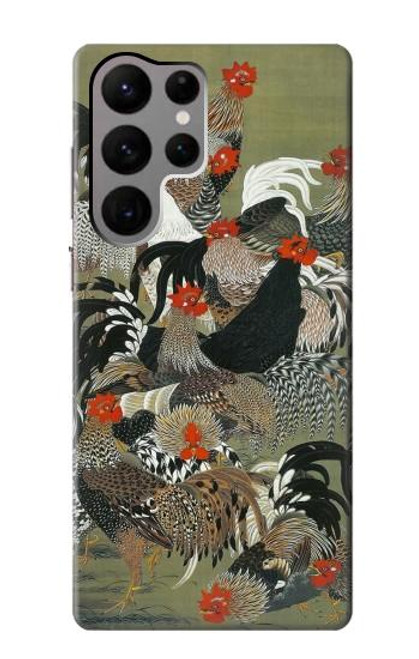 S2699 Ito Jakuchu Rooster Case For Samsung Galaxy S23 Ultra