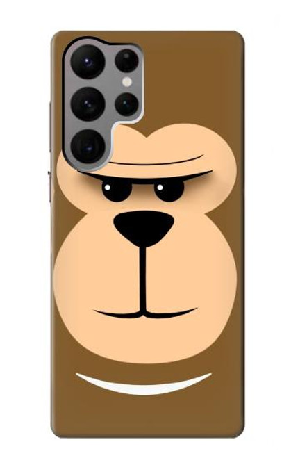 S2721 Cute Grumpy Monkey Cartoon Case For Samsung Galaxy S23 Ultra