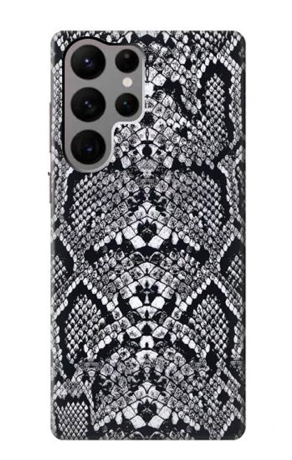 S2855 White Rattle Snake Skin Graphic Printed Case For Samsung Galaxy S23 Ultra