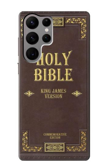 S2889 Holy Bible Cover King James Version Case For Samsung Galaxy S23 Ultra