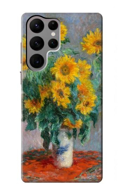 S2937 Claude Monet Bouquet of Sunflowers Case For Samsung Galaxy S23 Ultra