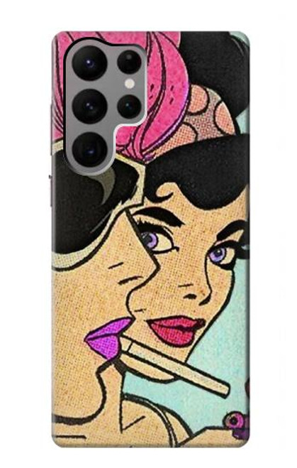 S3171 Girls Pop Art Case For Samsung Galaxy S23 Ultra