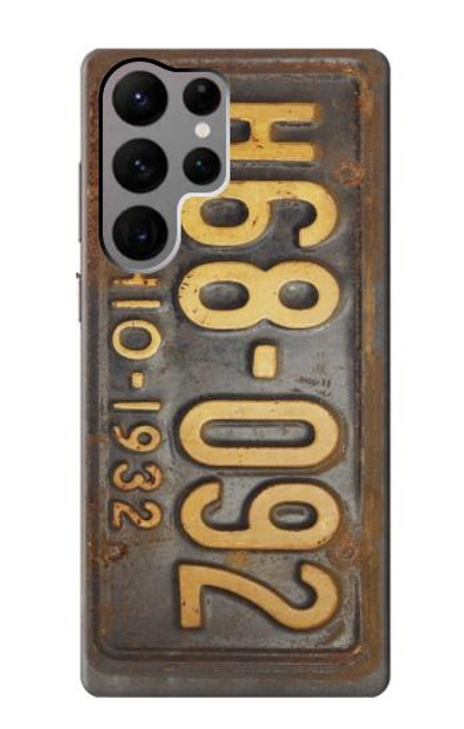 S3228 Vintage Car License Plate Case For Samsung Galaxy S23 Ultra