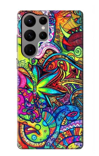 S3255 Colorful Art Pattern Case For Samsung Galaxy S23 Ultra