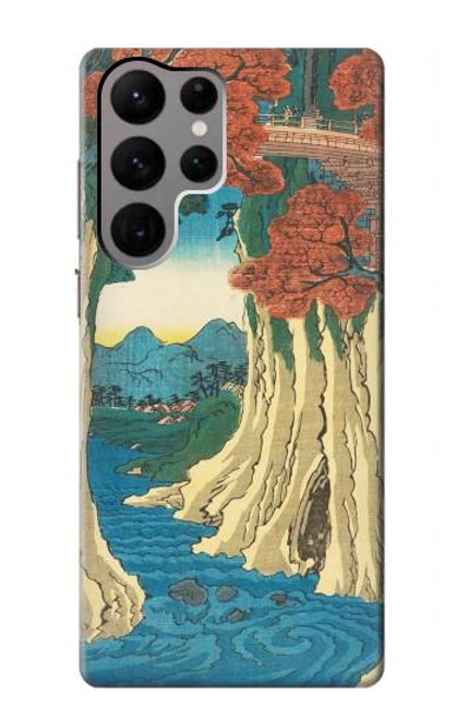 S3348 Utagawa Hiroshige The Monkey Bridge Case For Samsung Galaxy S23 Ultra