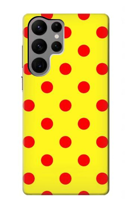 S3526 Red Spot Polka Dot Case For Samsung Galaxy S23 Ultra