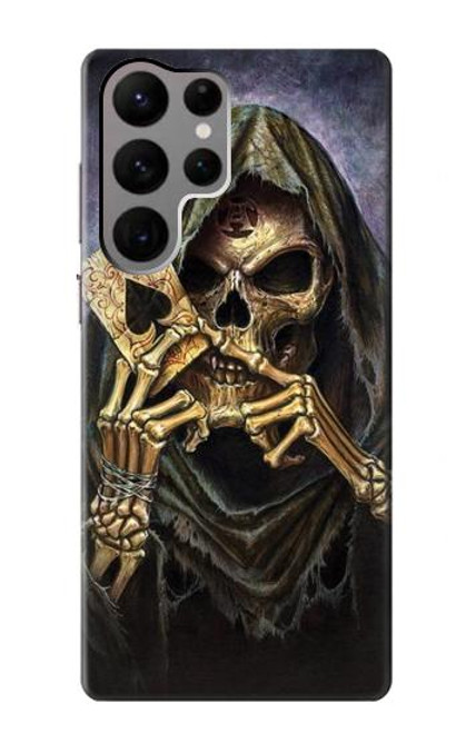 S3594 Grim Reaper Wins Poker Case For Samsung Galaxy S23 Ultra