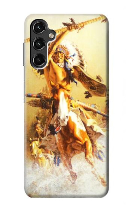 S1087 Red Indian Warrior Case For Samsung Galaxy A14 5G
