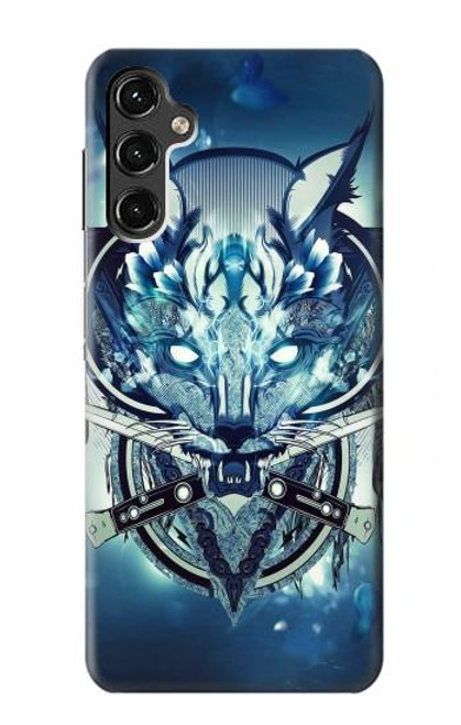 S1135 Wolf with knives Rock Case For Samsung Galaxy A14 5G