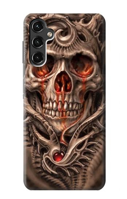 S1675 Skull Blood Tattoo Case For Samsung Galaxy A14 5G