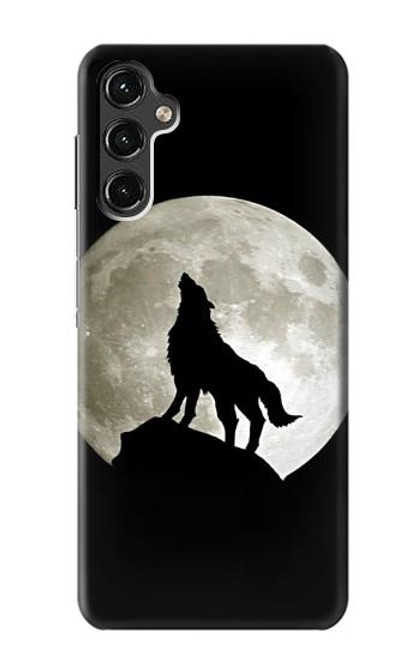 S1981 Wolf Howling at The Moon Case For Samsung Galaxy A14 5G