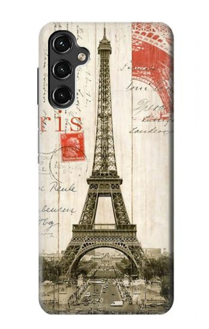 S2108 Eiffel Tower Paris Postcard Case For Samsung Galaxy A14 5G