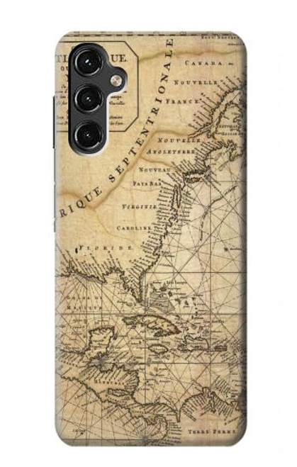 S2506 Exploration North America Map Case For Samsung Galaxy A14 5G