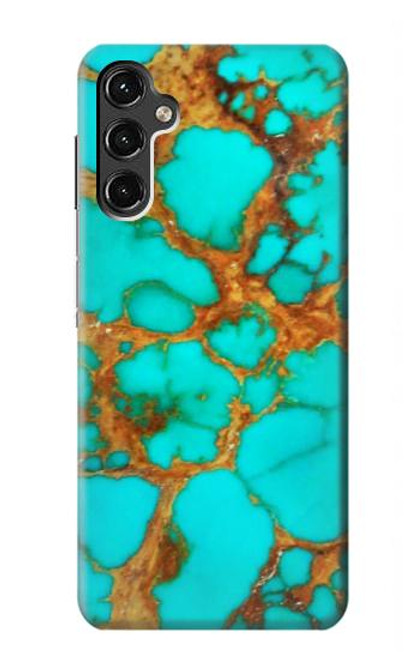 S2688 Aqua Copper Turquoise Gemstone Graphic Case For Samsung Galaxy A14 5G