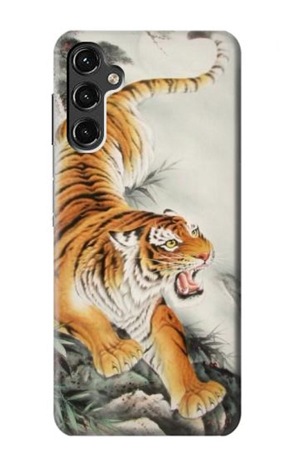 S2751 Chinese Tiger Brush Painting Case For Samsung Galaxy A14 5G