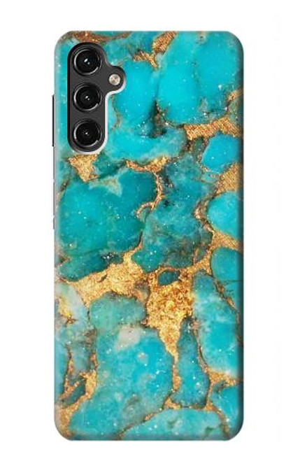 S2906 Aqua Turquoise Stone Case For Samsung Galaxy A14 5G