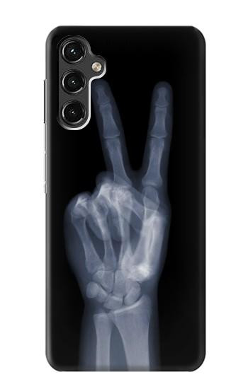 S3101 X-ray Peace Sign Fingers Case For Samsung Galaxy A14 5G