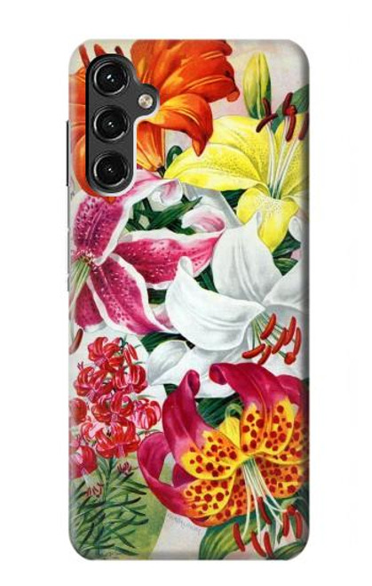 S3205 Retro Art Flowers Case For Samsung Galaxy A14 5G