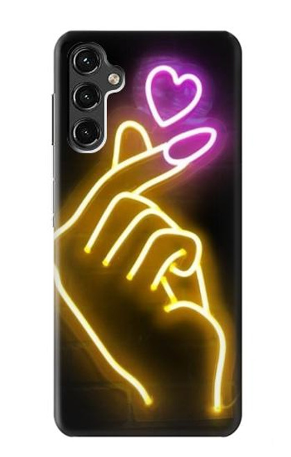 S3512 Cute Mini Heart Neon Graphic Case For Samsung Galaxy A14 5G